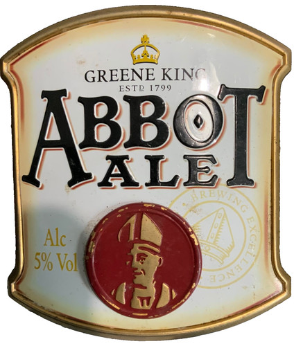 Abbots ale metal pump clip - ale,