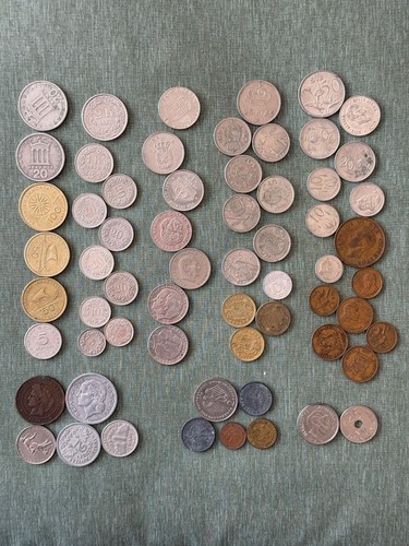 Various coins european south - +,