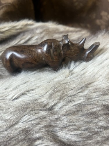 Hand carved wooden - hand, rhincsros