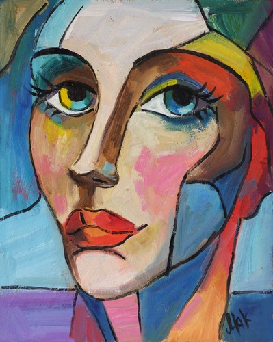 Abstract woman portrait - woman,