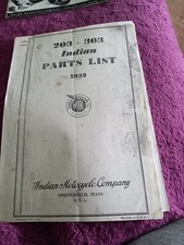 Indian Motorcycle 203 303 Parts List 