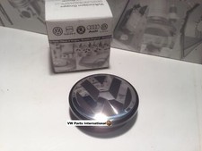 1x VW Wheel Center Cap Centre 65mm Golf Scirocco Tiguan Touran Genuine New OEM