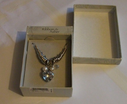 Ribbon and asher necklace - ribbon,