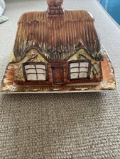 Price Bros Vintage Cheese Or Butter Dish With Lid In Cottage Ware Design VGC