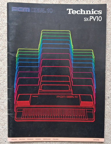 Technics owners manual for