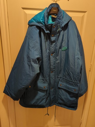 Vintage blue hooded - blue, nike