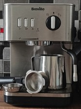 Breville Bijou Espresso Coffee Machine VCF149 Silver — Includes Accessories