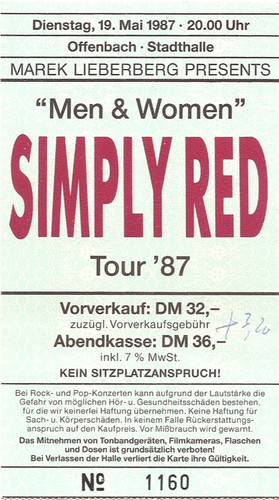 Simply red men - women, tour