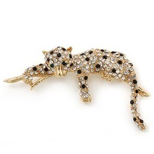 Black/ Clear Diamante