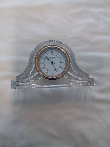 Waterford crystal mantel - crystal, clock