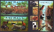 M28931 Zambia 2001 Animals X4 + X6 m/s UMM Sg 826/33 Cat £34.35