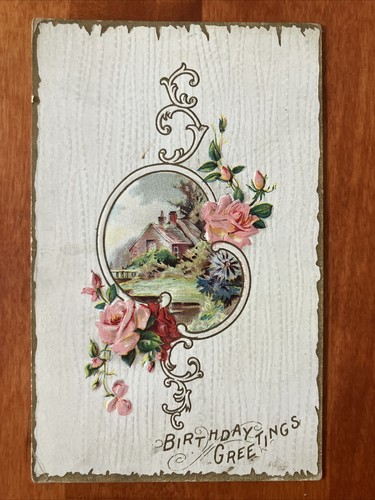 Birthday greetings antique - greetings,