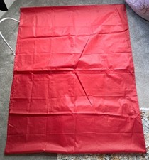 Red Tubular Nylon Mobility Bed Slide Sheet 100cm x 130cm Very Good Condition