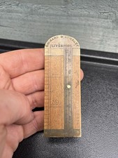 Rare Edward Preston Caliper Rule Leonard & Company Liverpool Boxwood