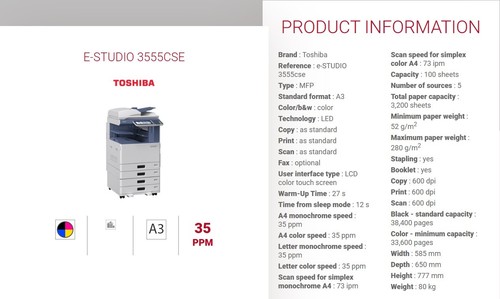 Toshiba studio 3555cse - toshiba,