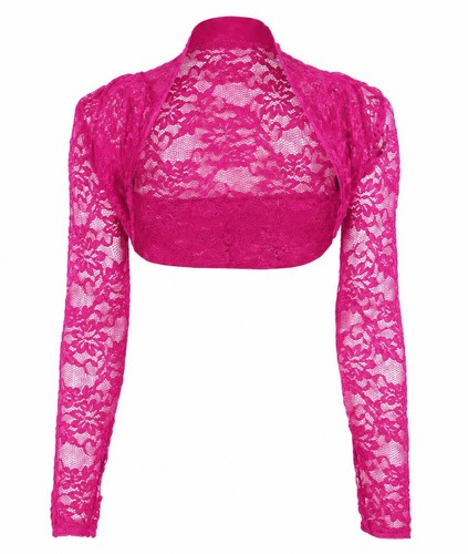 Women lace floral shrug - floral,