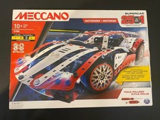 Meccano Supercar 25-in-1 Motorized Building Set (21202) – Motor, LED Lights, Too
