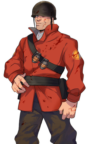 Team fortress soldier vinyl - team, 2