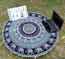 Elephant Mandala Round