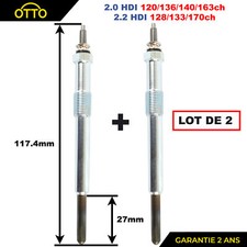 2 Glow Plug for Scudo Ulysse