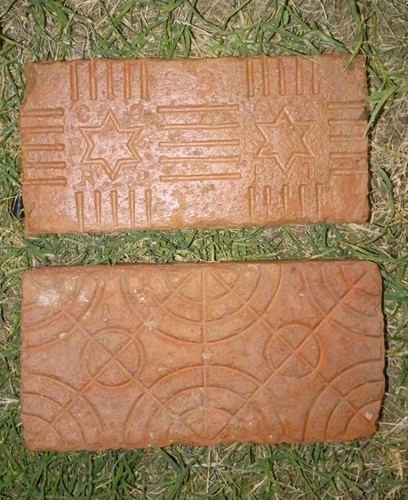 Antique brick pavers stars - 2,
