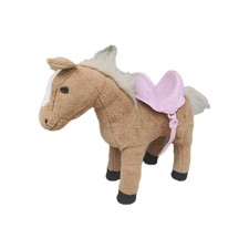 Zapf Creation Plush Horse Pony With Pink Saddle Baby Born 14" NOT WORKING