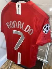 Man Utd 2008 2009 Home UCL Final Ronaldo 7 champions league BNWT size small