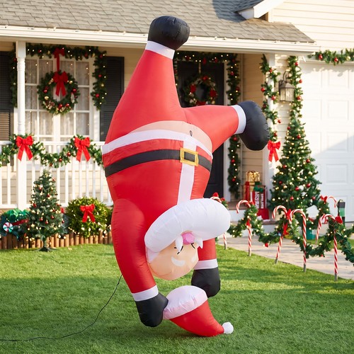 6ft christmas inflatable santa - christmas,