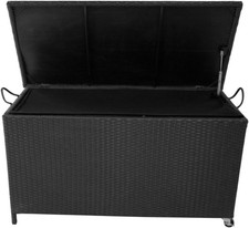 Large Black Rattan Outdoor