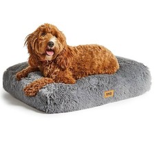 Snug Super Fluffy Grey Pet Bed-Small