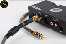 QED Silver Reference 0.75m RCA -BNC Digital SPDIF 75 Ohms Coaxial Cable +Ferrite