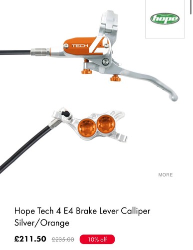 Hope tech brake - 4, silver