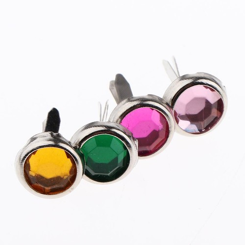 50pcs metal round rhinestone - round,