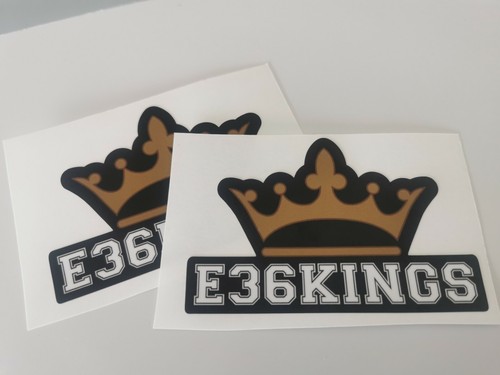 E36 kings mini stickers decals - kings,