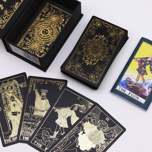 Gold foil tarot set - gold,