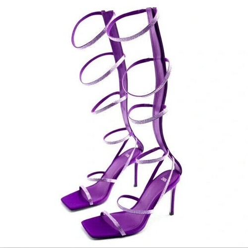 Zara purple high - high, shiny