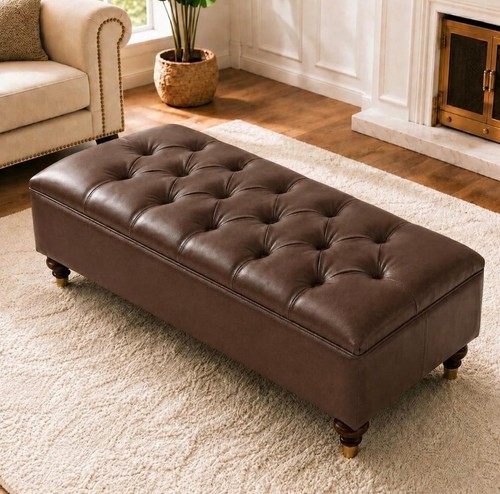 Chesterfield storage ottoman - storage,