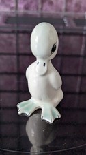 Studio Szeiler White Duck or Duckling Pottery Figurine