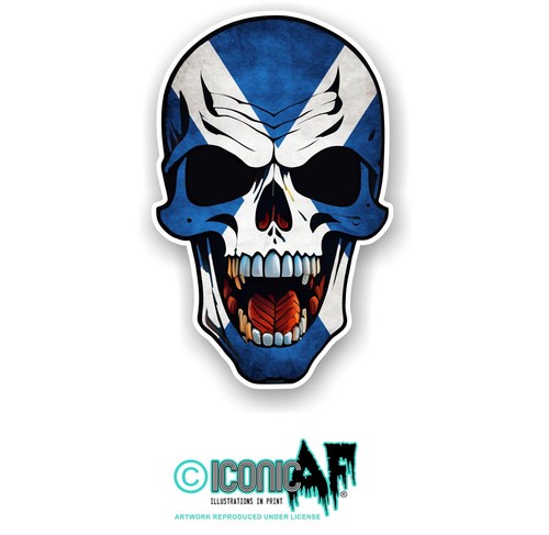 Realistic evil gothic skull - evil,
