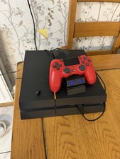 PS4 Console With 1 Red