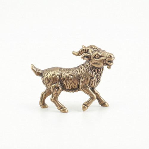 Brass goat figurine small - goat,
