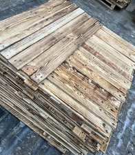 100m2 Reclaimed Rustic Scorched Pallet Wood Cladding | Timber Planks | DIY
