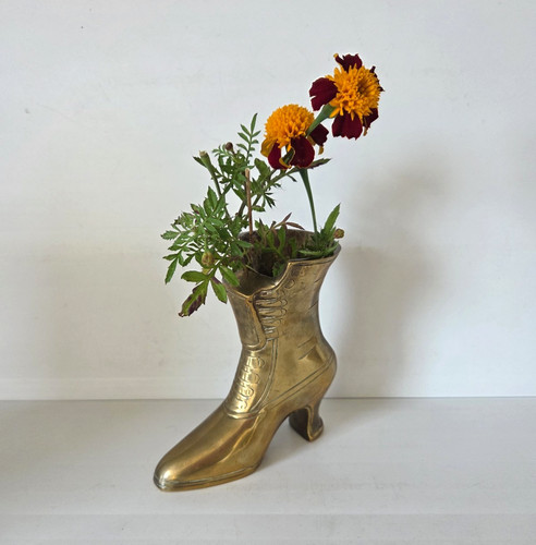 Large vintage brass ladies - large,