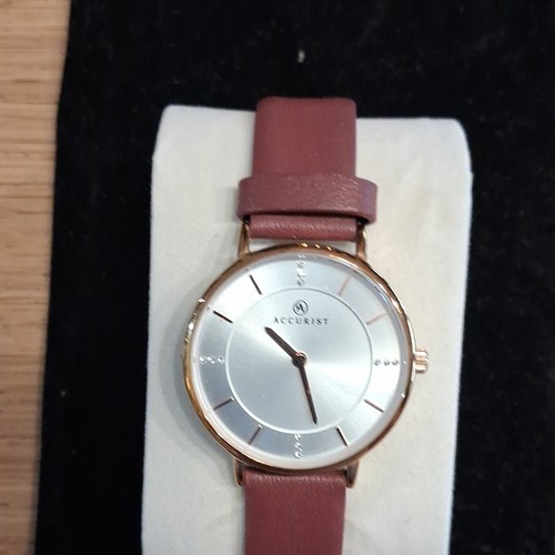Accurist quartz rose gold tone - quartz,