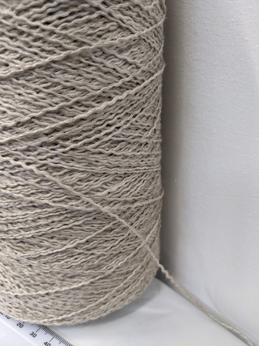 Cream wool linen - cream, mix