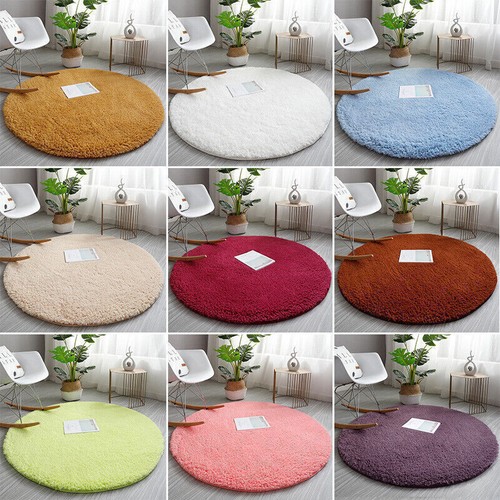 Circle round shaggy rug living - shaggy,