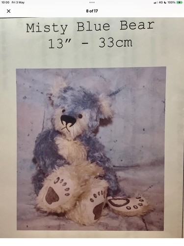 Teddy bear sewing pattern - teddy,
