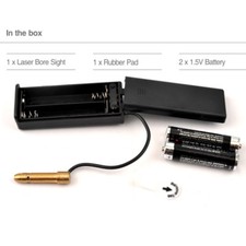 HOT .22 Cal Rifle Gun Bore Sight Mini Red Dot Laser Bore Sighter Hunter