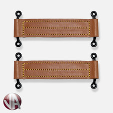 2 x Leather Check Straps Door