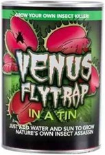 Grow Your Own VENUS FLY TRAP Insect killer in a Tin Novelty Gift Present